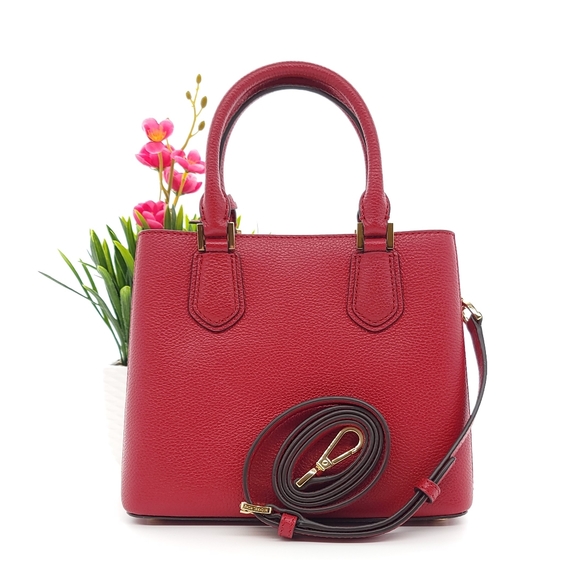 Michael Kors Adele MD Crossbody Red - Picture 3 of 10
